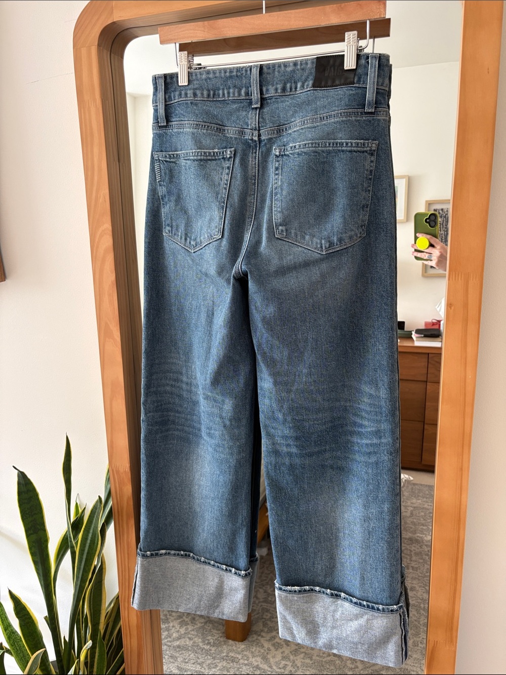 PAIGE Sasha Ankle Wide-Leg Cuff Jeans - Picture 9 of 11
